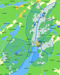 Sätila Fibers upptagsområde